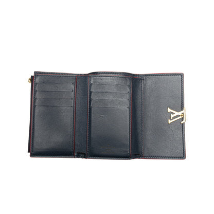 Louis Vuitton Capucines, Navy, Leather, wallet