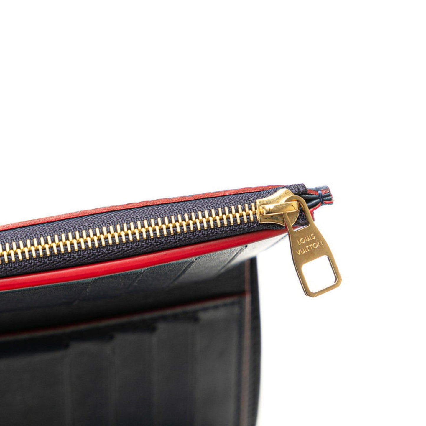 Louis Vuitton Capucines, Navy, Leather, wallet