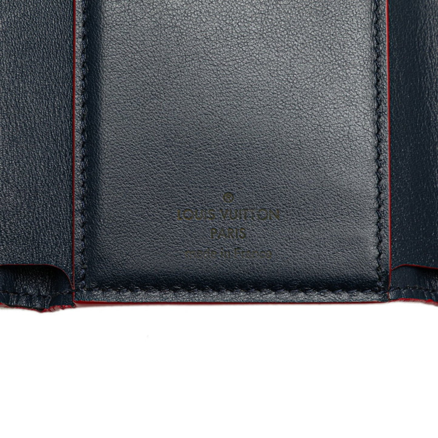 Louis Vuitton Capucines, Navy, Leather, wallet