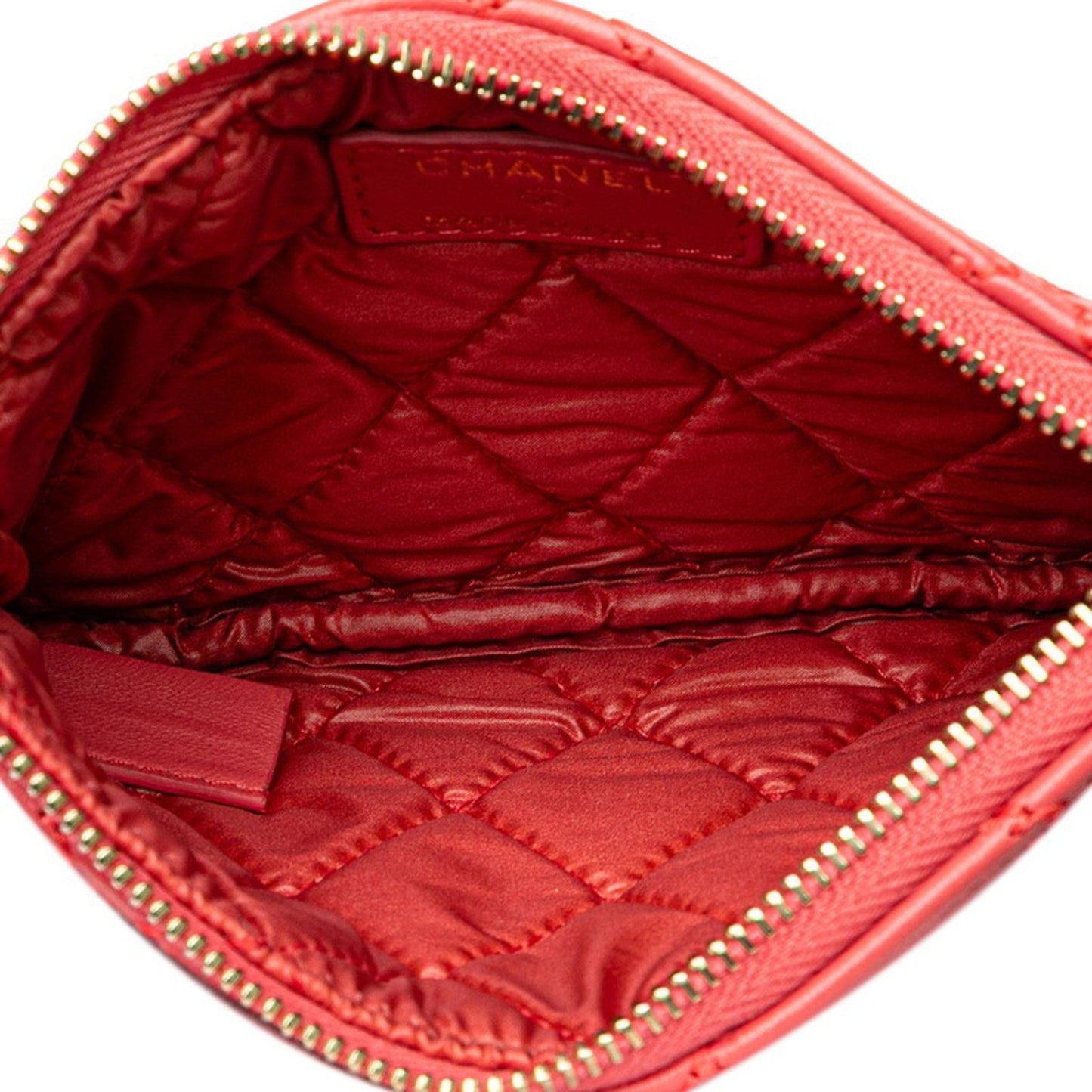 Chanel Coco Mark, Pink, Leather, wallet