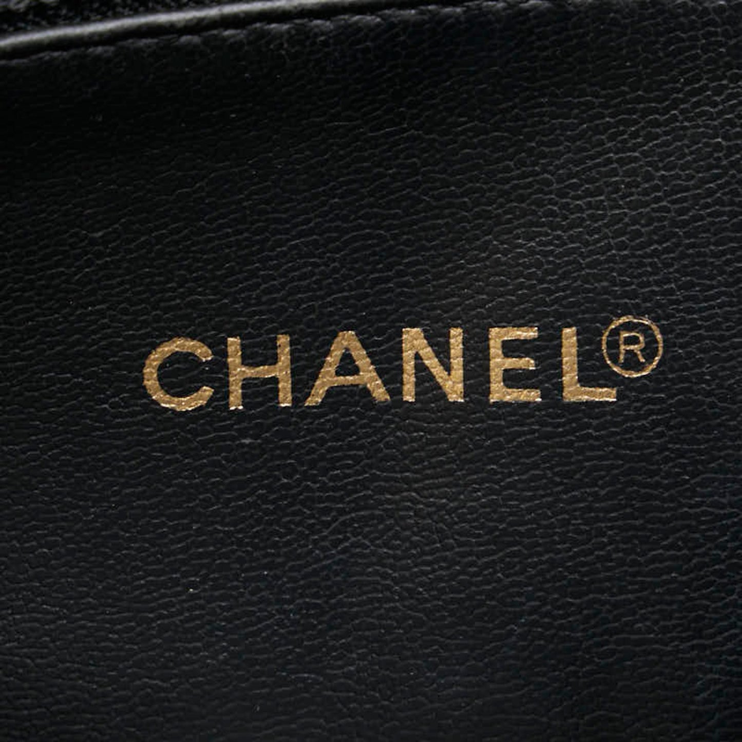 Chanel Logo CC, Black, Leather, shoulder