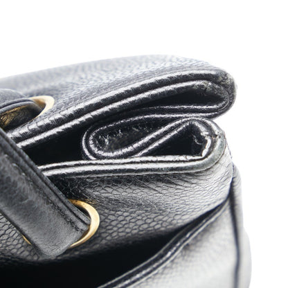 Chanel Logo CC, Black, Leather, shoulder