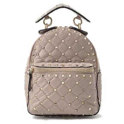 Valentino Garavani Rockstud, Grey, Leather, backpack