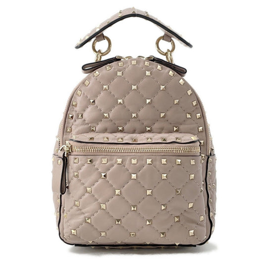 Valentino Garavani Rockstud, Grey, Leather, backpack
