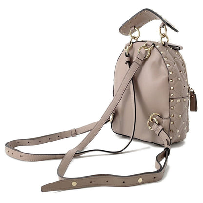 Valentino Garavani Rockstud, Grey, Leather, backpack