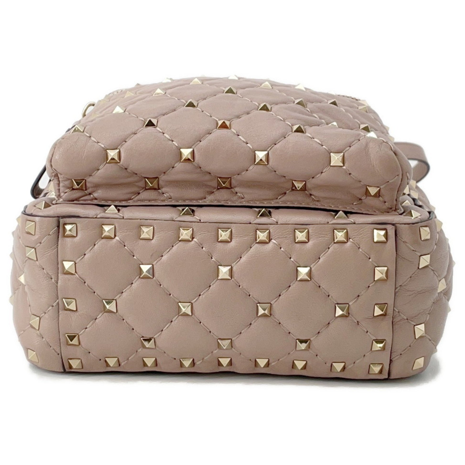 Valentino Garavani Rockstud, Grey, Leather, backpack