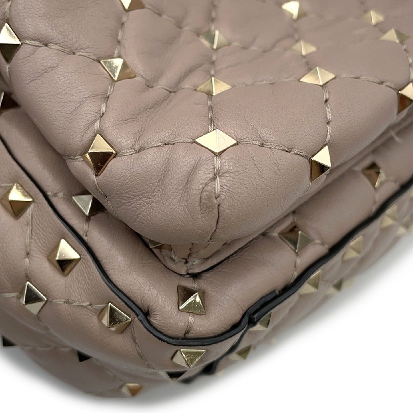 Valentino Garavani Rockstud, Grey, Leather, backpack