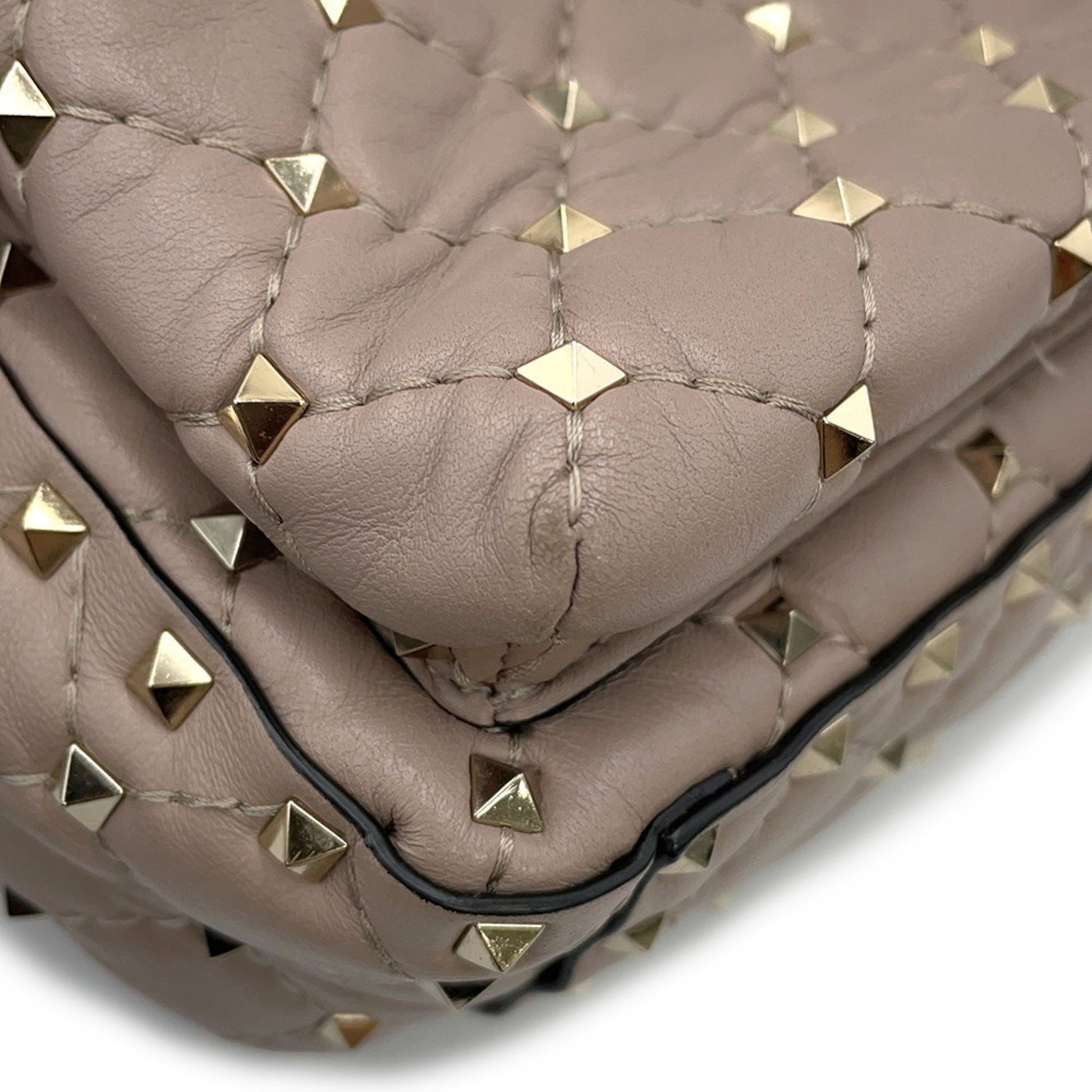 Valentino Garavani Rockstud, Grey, Leather, backpack