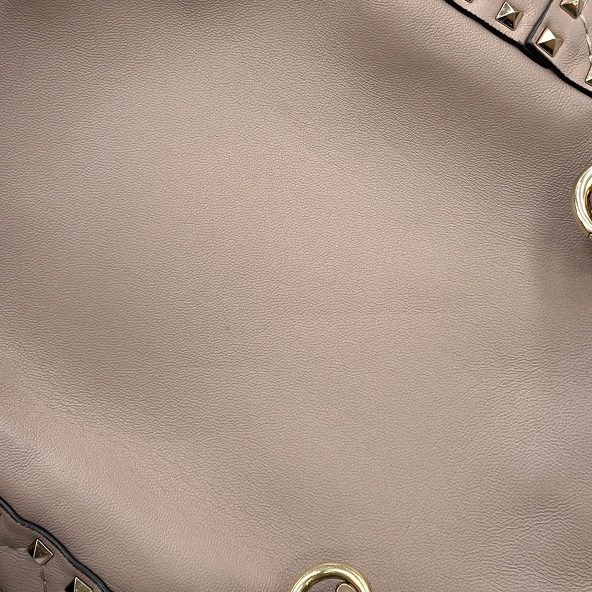 Valentino Garavani Rockstud, Grey, Leather, backpack