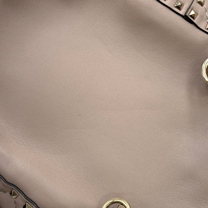Valentino Garavani Rockstud, Grey, Leather, backpack
