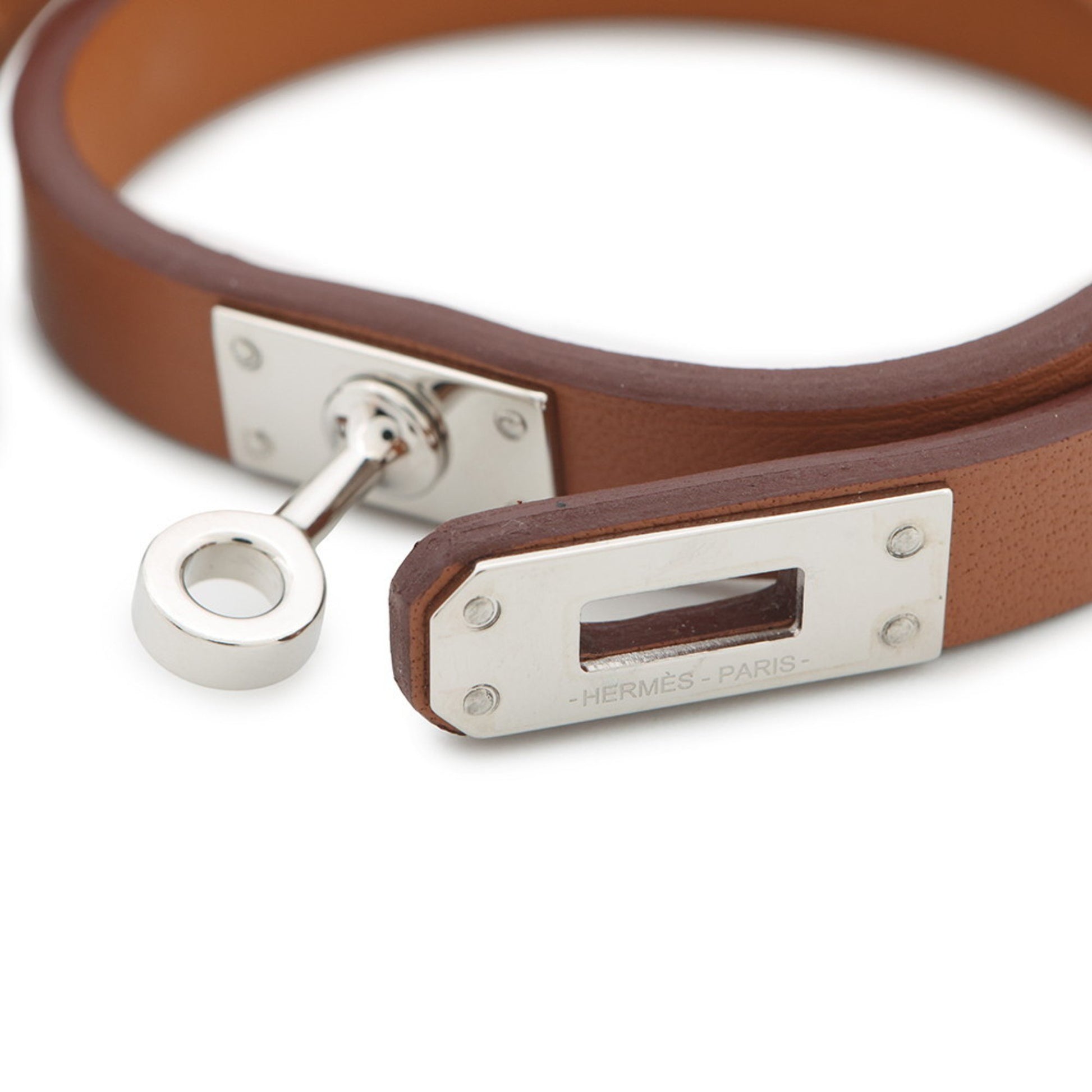 Hermès Kelly double tour, Brown, Leather, bracelet