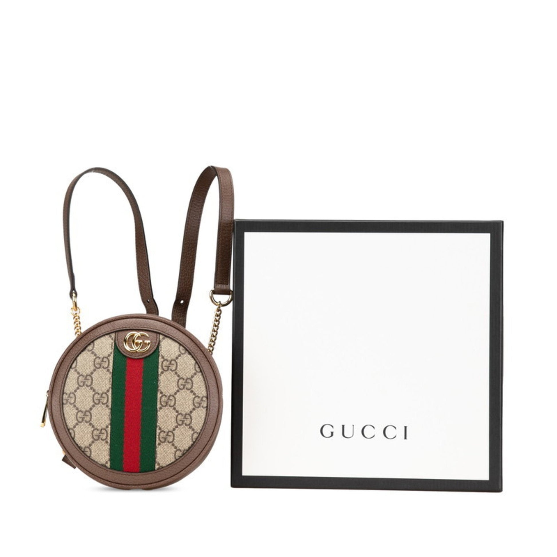 Gucci Ophidia, "BEIGE, BROWN", "CANVAS, LEATHER", backpack