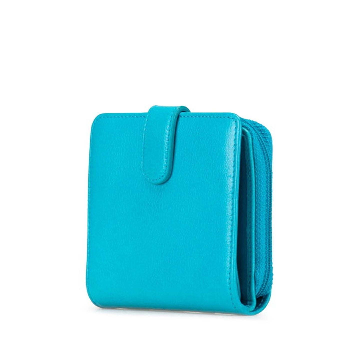 Chanel Camellia, Blue, Leather, wallet