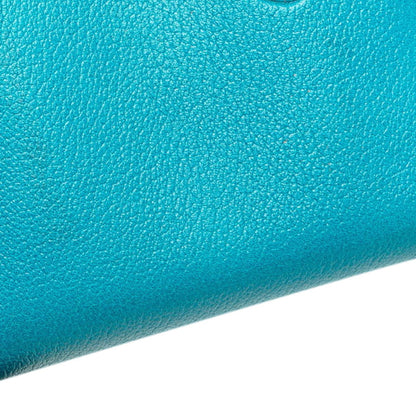 Chanel Camellia, Blue, Leather, wallet
