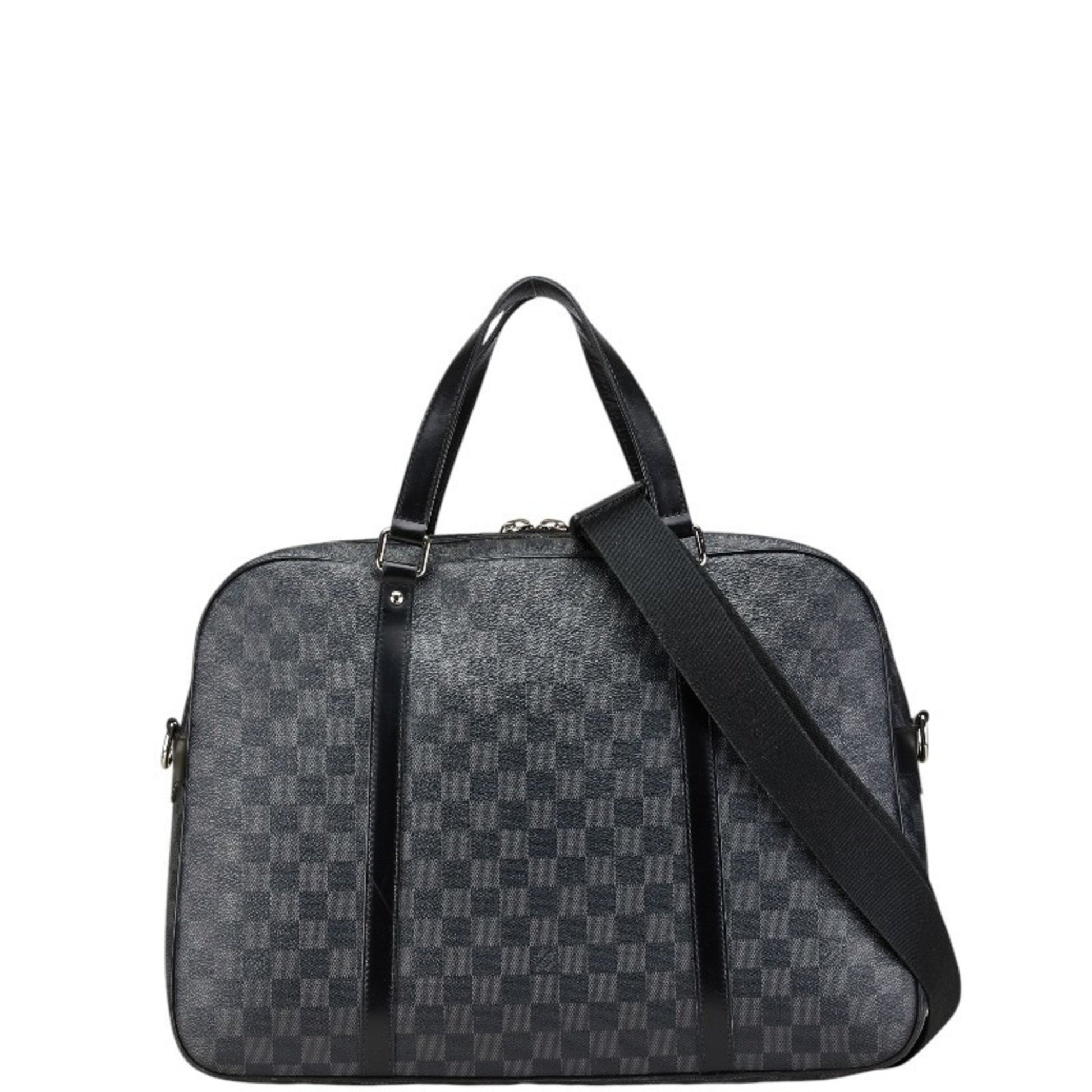 Louis Vuitton Jorn, Black, "CANVAS, LEATHER", travel