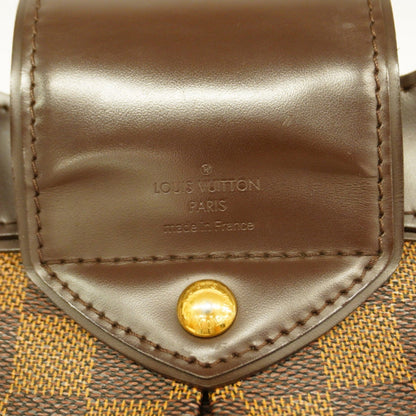 Louis Vuitton Sistina, Brown, Canvas, shoulder