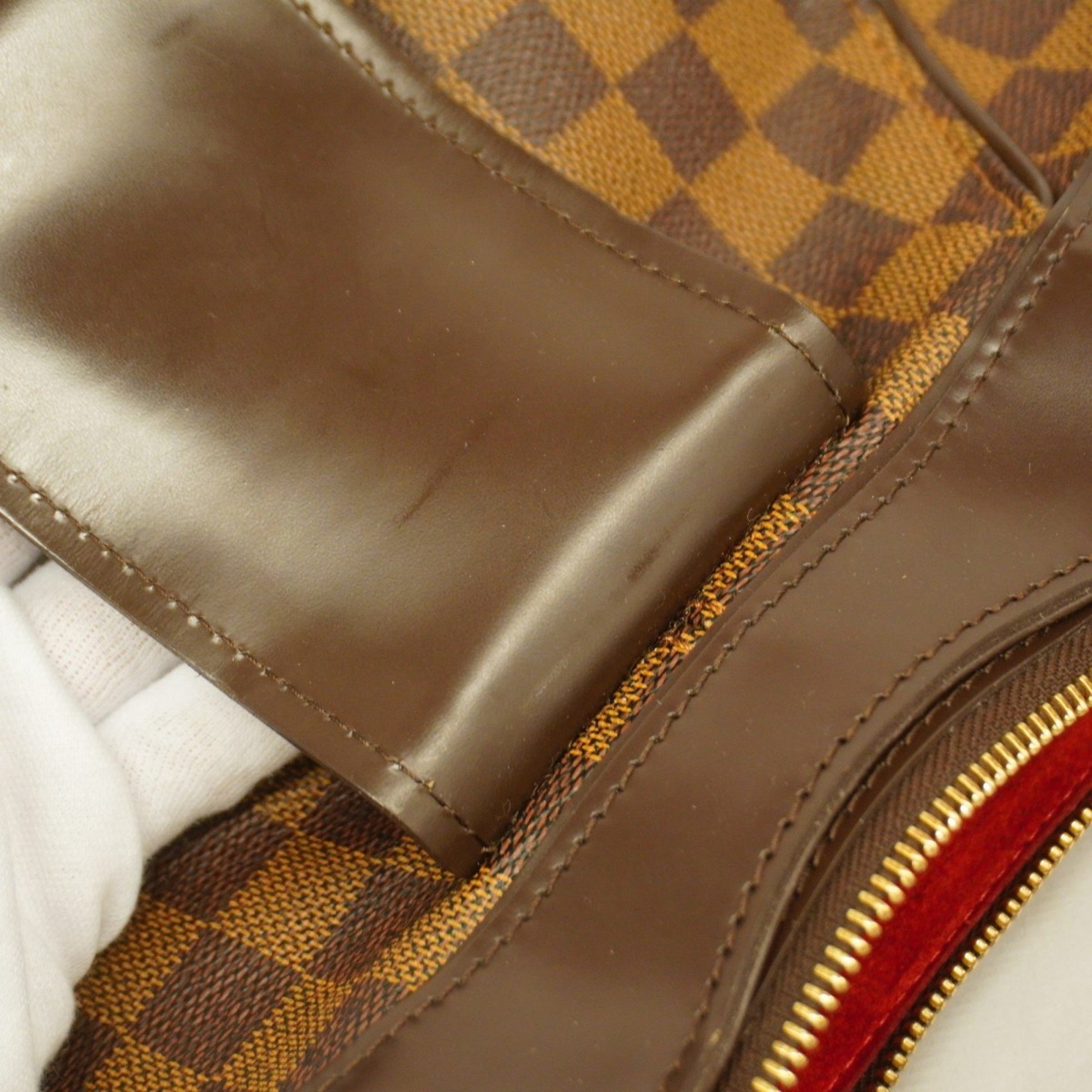 Louis Vuitton Sistina, Brown, Canvas, shoulder