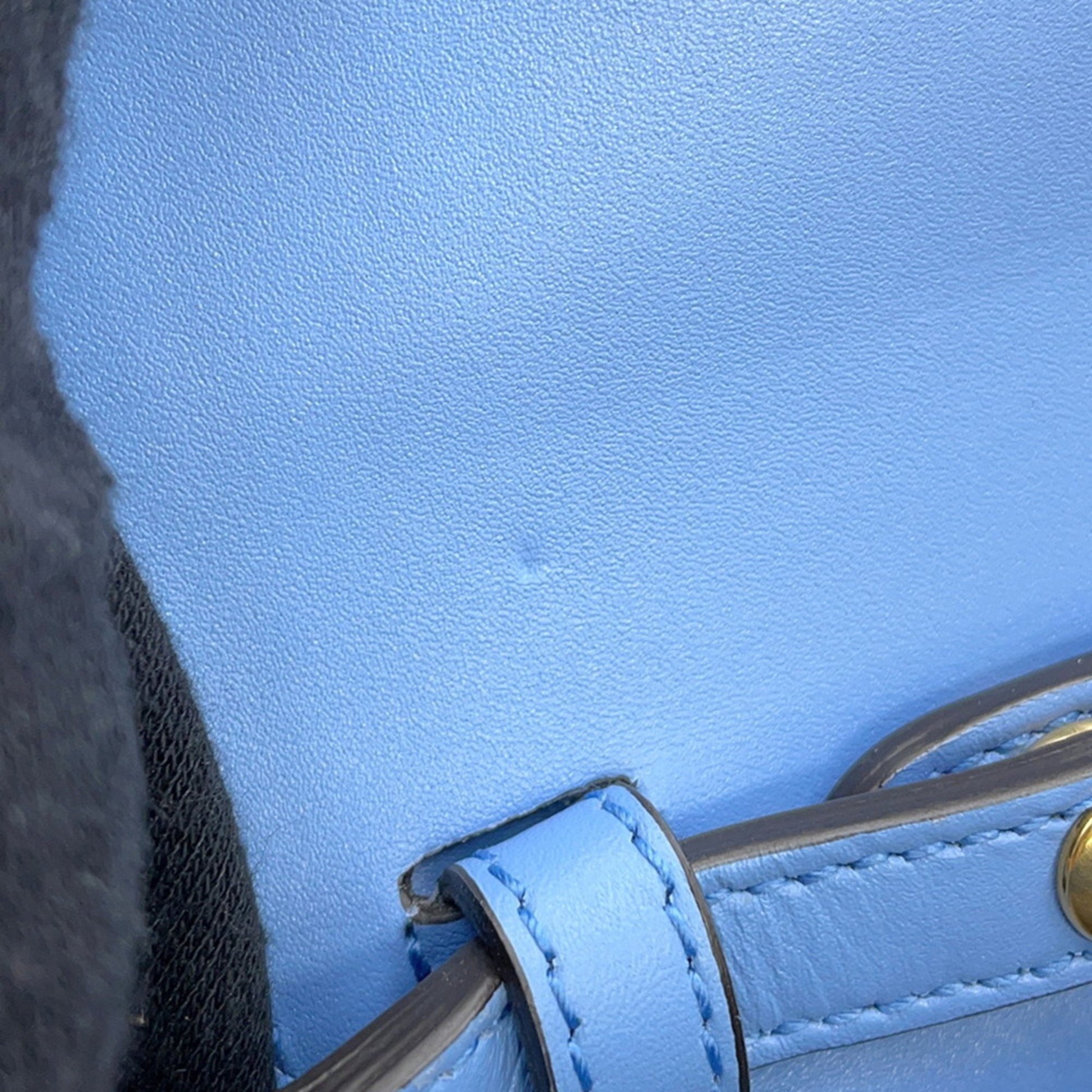 Gucci Bamboo, Blue, Leather, shoulder
