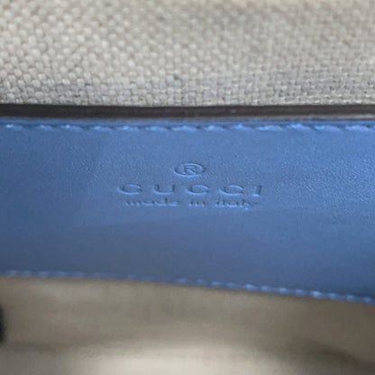 Gucci Bamboo, Blue, Leather, shoulder