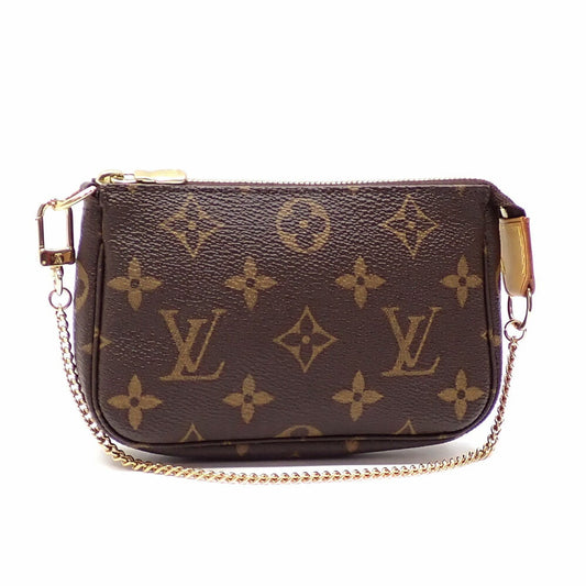 Louis Vuitton Mini Pochette Accessoires, Brown, Canvas, clutch