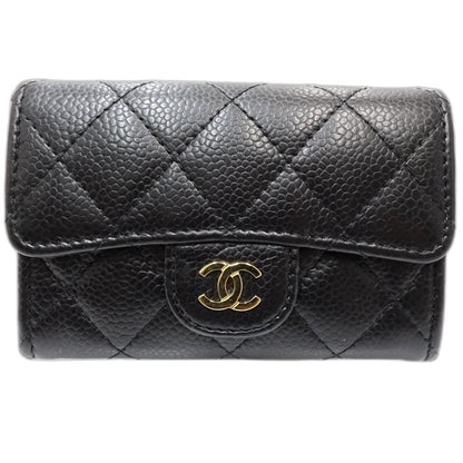 Chanel Porte monnaie, Black, Leather, wallet