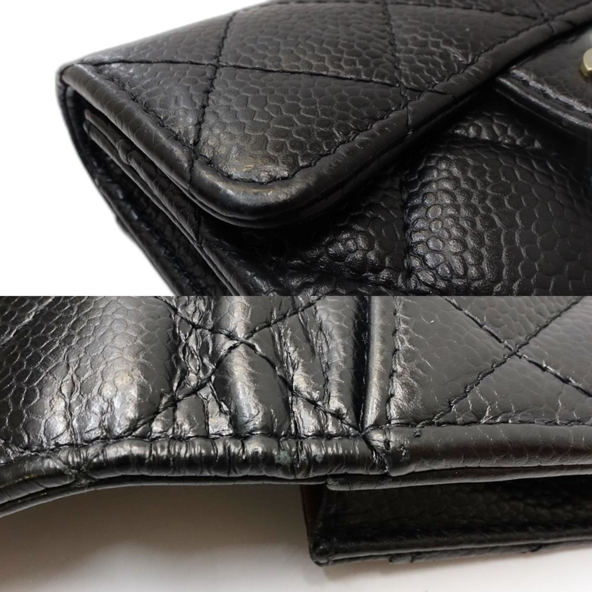 Chanel Porte monnaie, Black, Leather, wallet