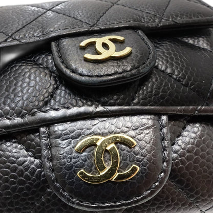 Chanel Porte monnaie, Black, Leather, wallet