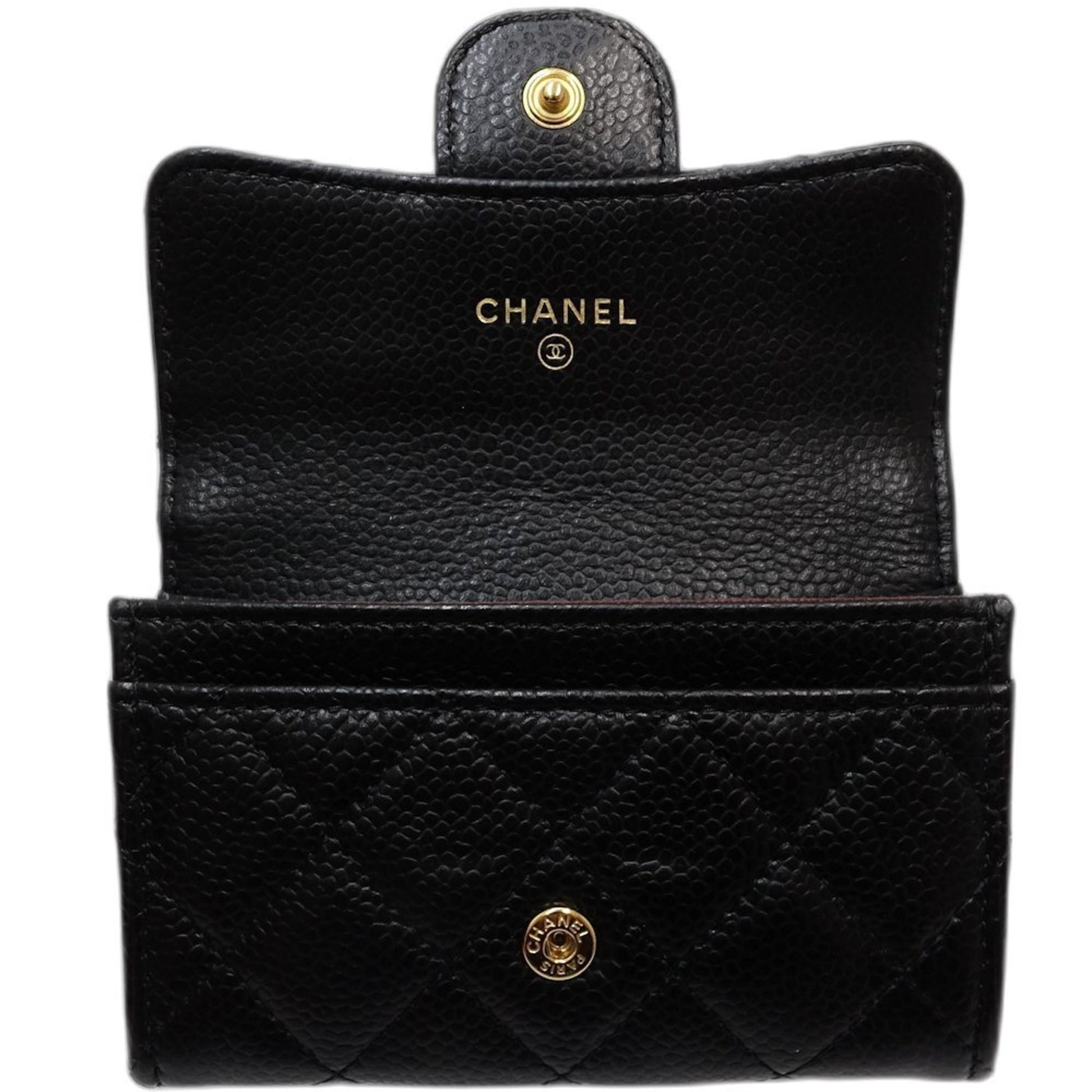 Chanel Porte monnaie, Black, Leather, wallet