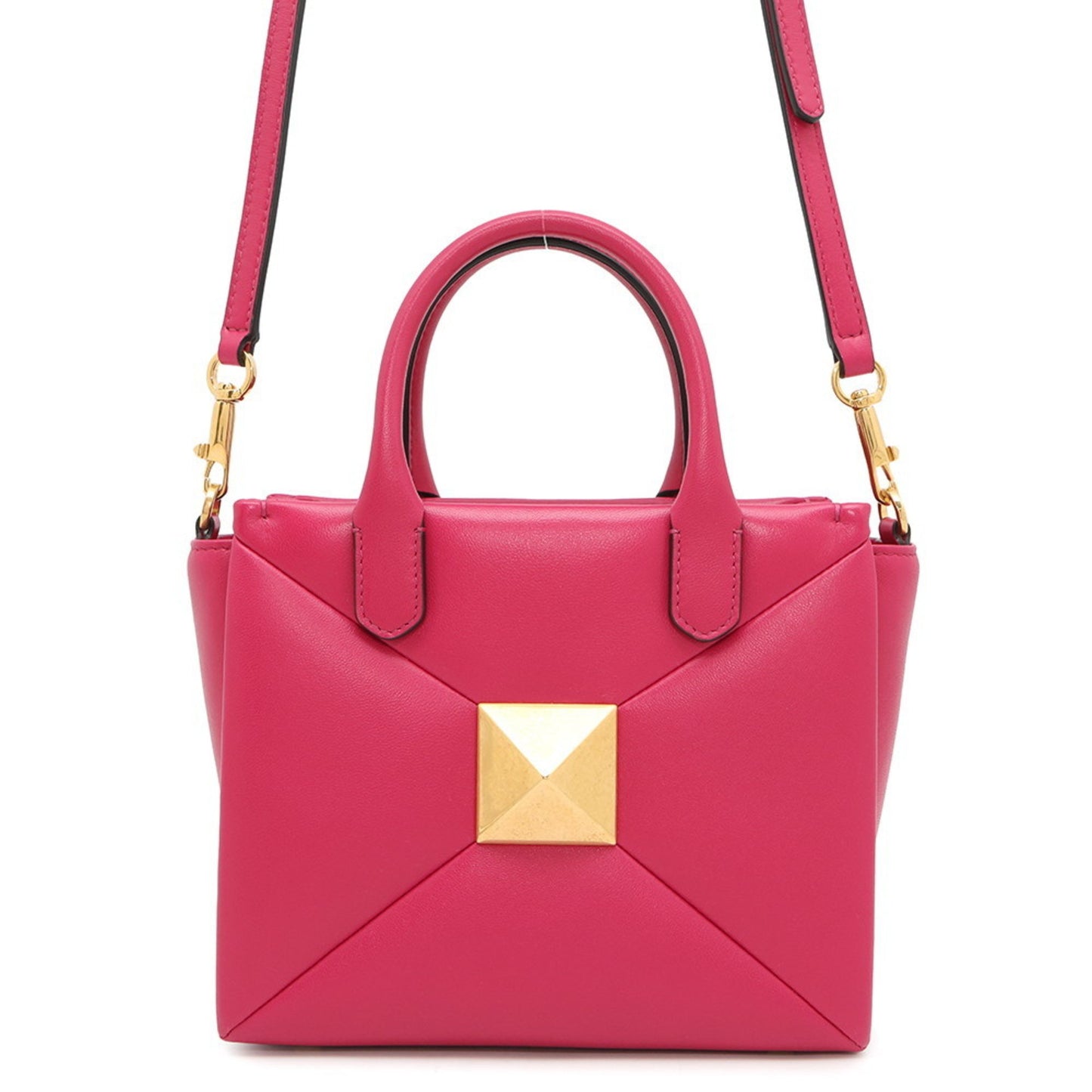 Valentino Garavani ONE STUD, Pink, Leather, handbag