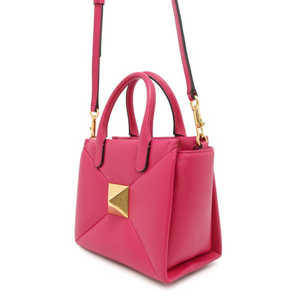 Valentino Garavani ONE STUD, Pink, Leather, handbag