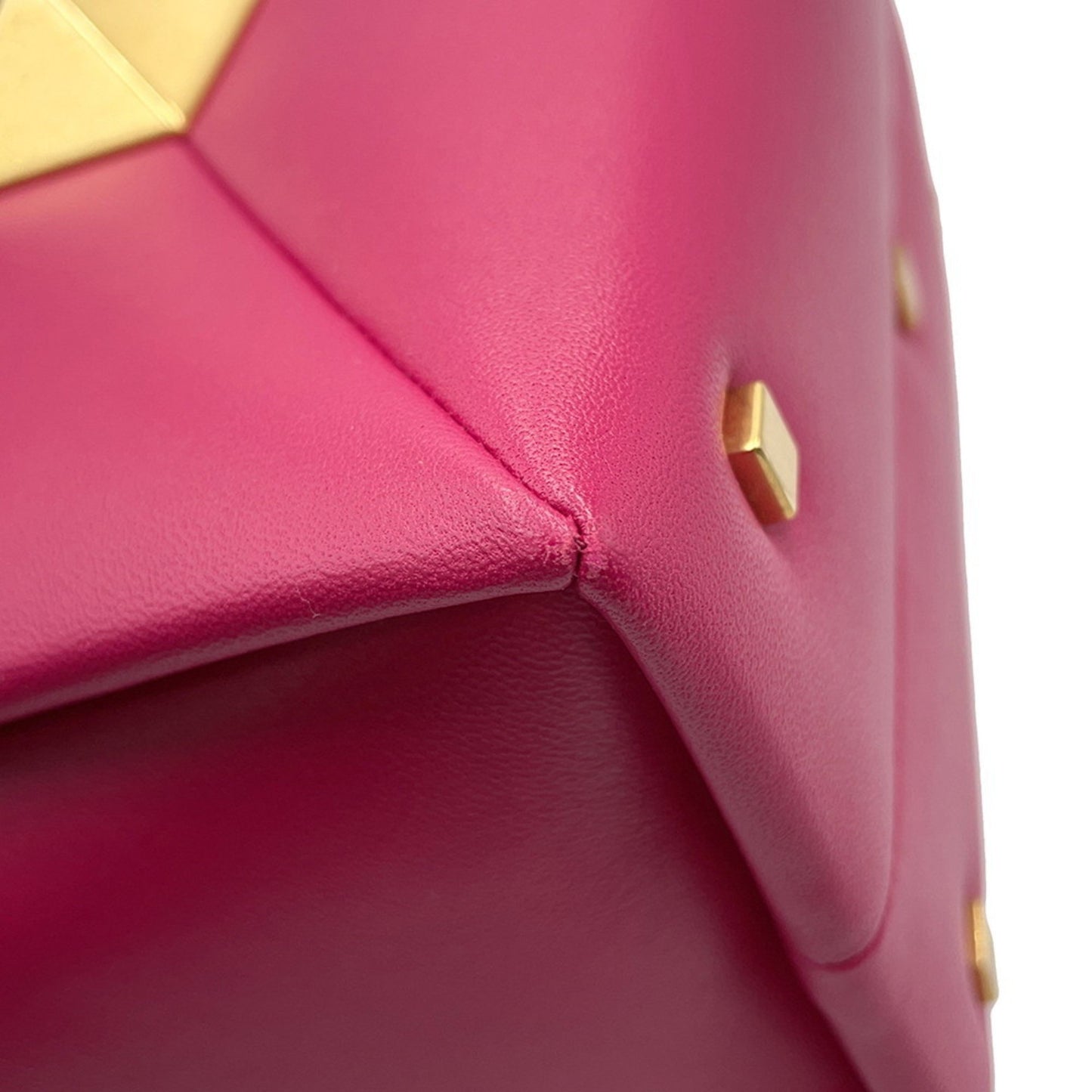 Valentino Garavani ONE STUD, Pink, Leather, handbag