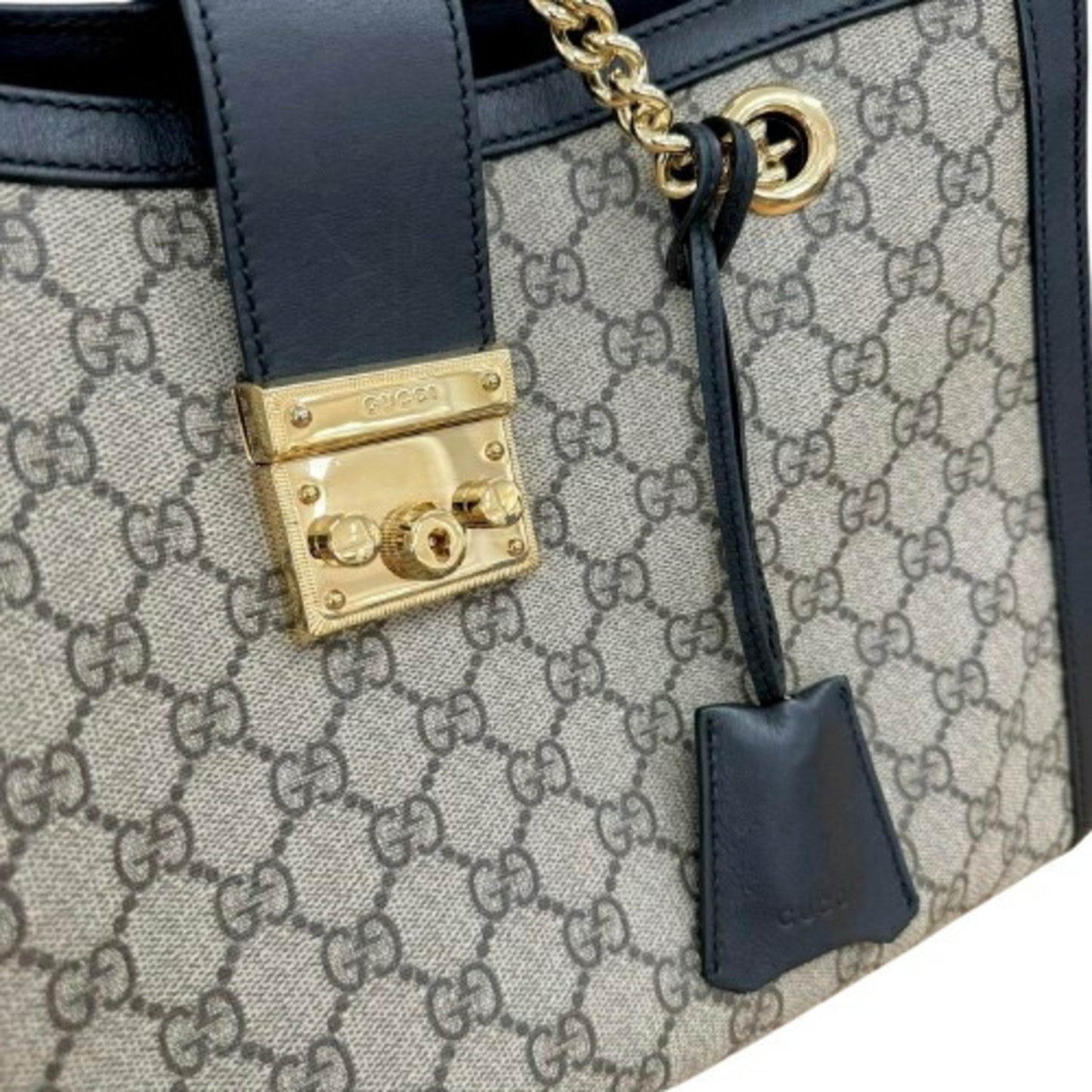 Gucci GG Supreme, Beige, Canvas, tote