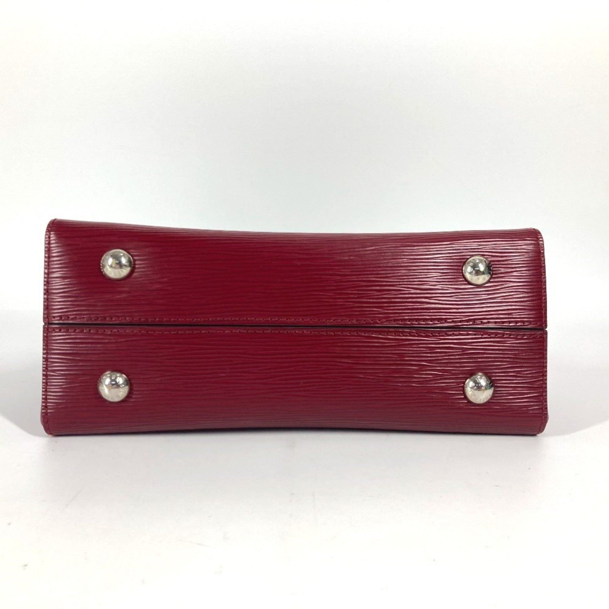 Louis Vuitton Grenelle, Burgundy, Leather, handbag
