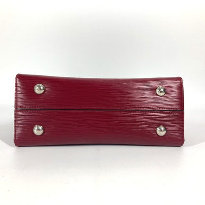 Louis Vuitton Grenelle, Burgundy, Leather, handbag
