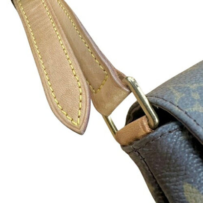 Louis Vuitton Musette Salsa, Brown, Canvas, shoulder