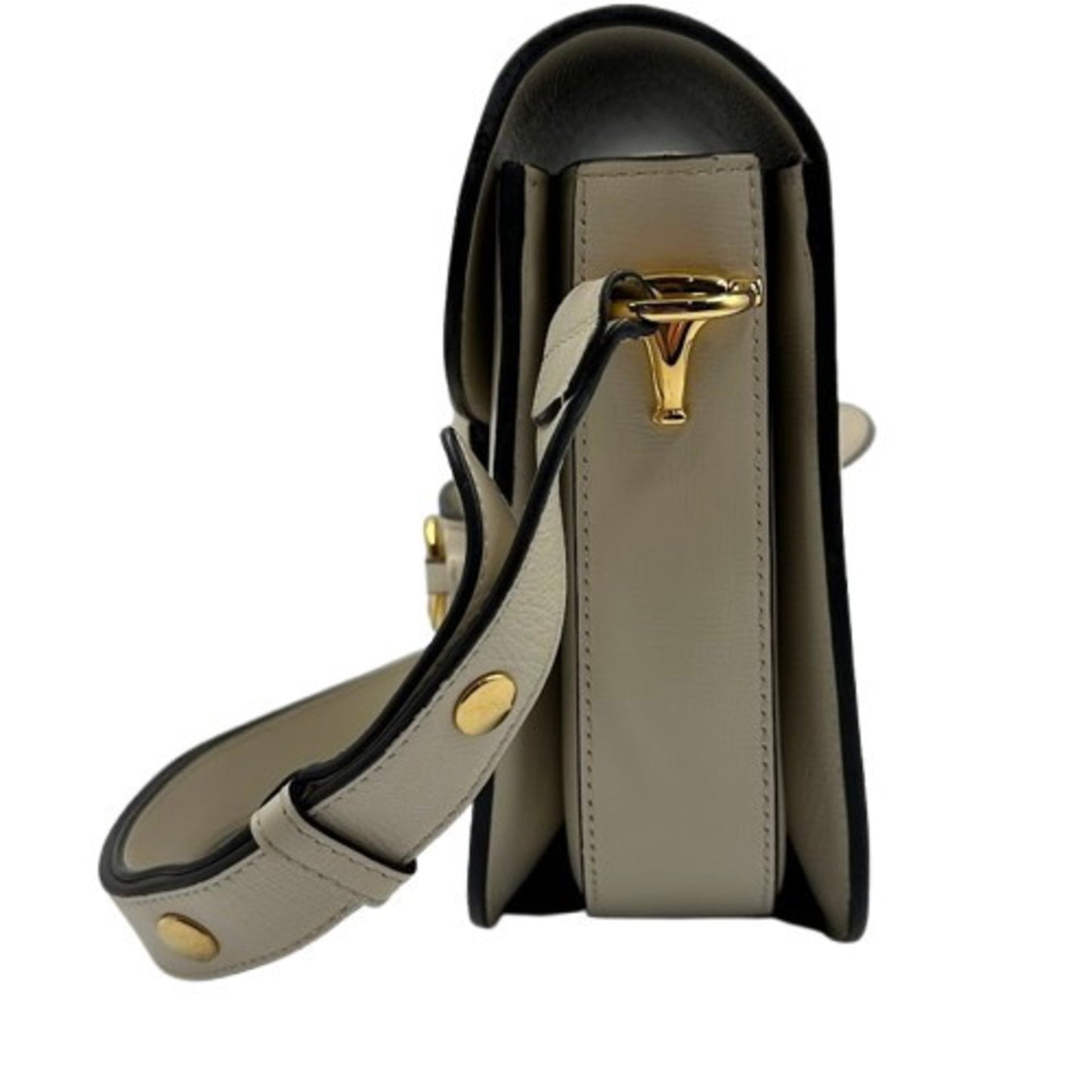 Gucci Horsebit, White, Leather, shoulder