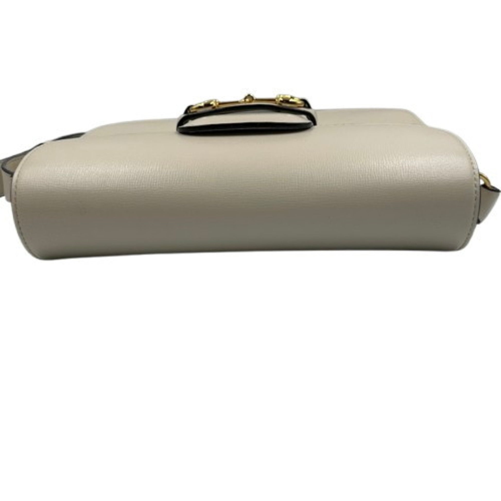 Gucci Horsebit, White, Leather, shoulder