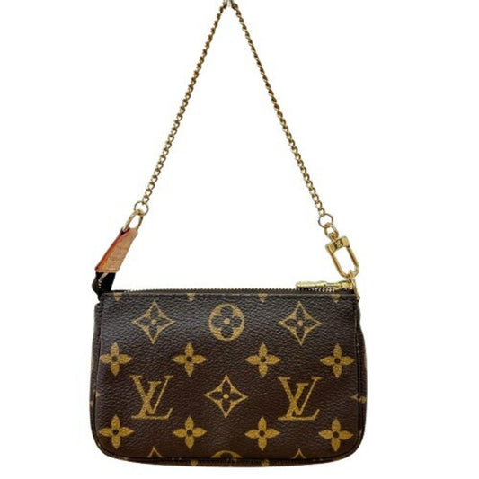 Louis Vuitton Mini Pochette Accessoires, Brown, Canvas, clutch