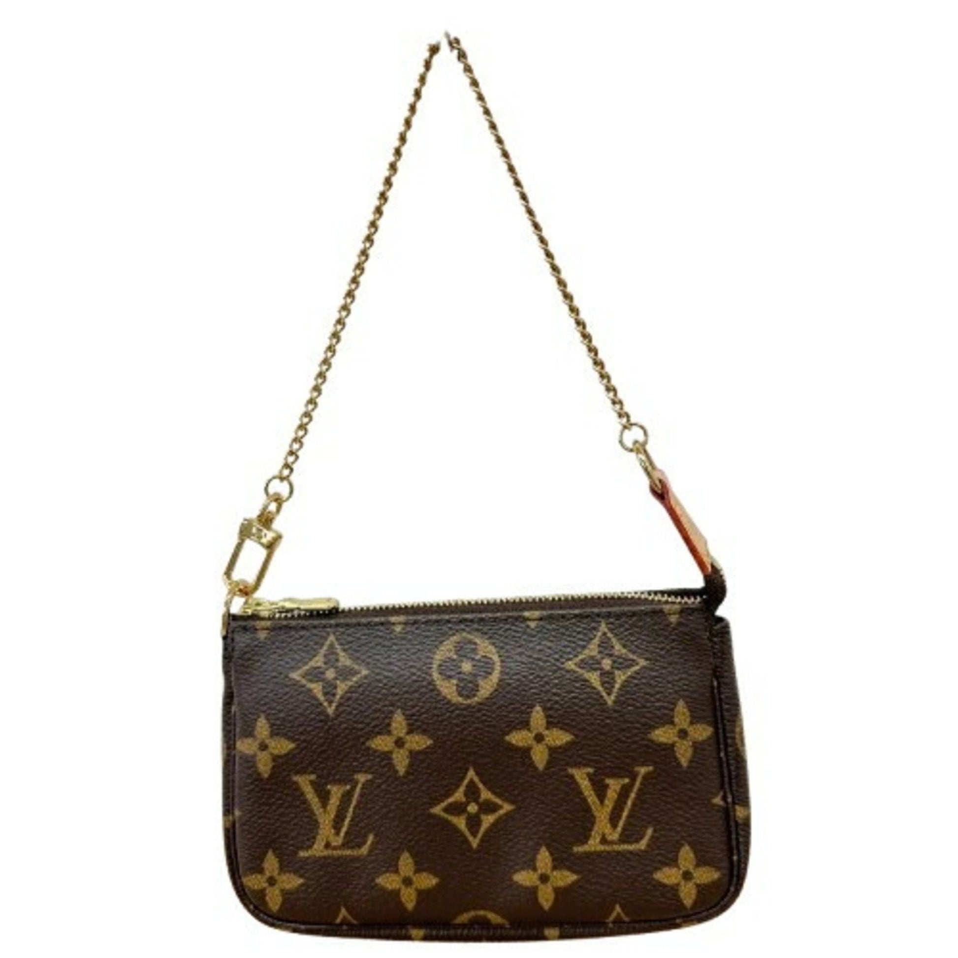 Louis Vuitton Mini Pochette Accessoires, Brown, Canvas, clutch