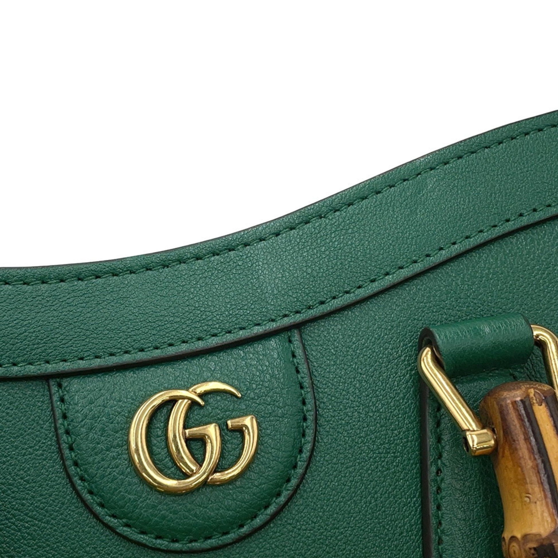 Gucci Diana, Green, Leather, handbag