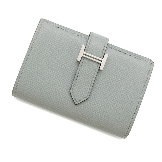 Hermès Béarn, Blue, Leather, wallet