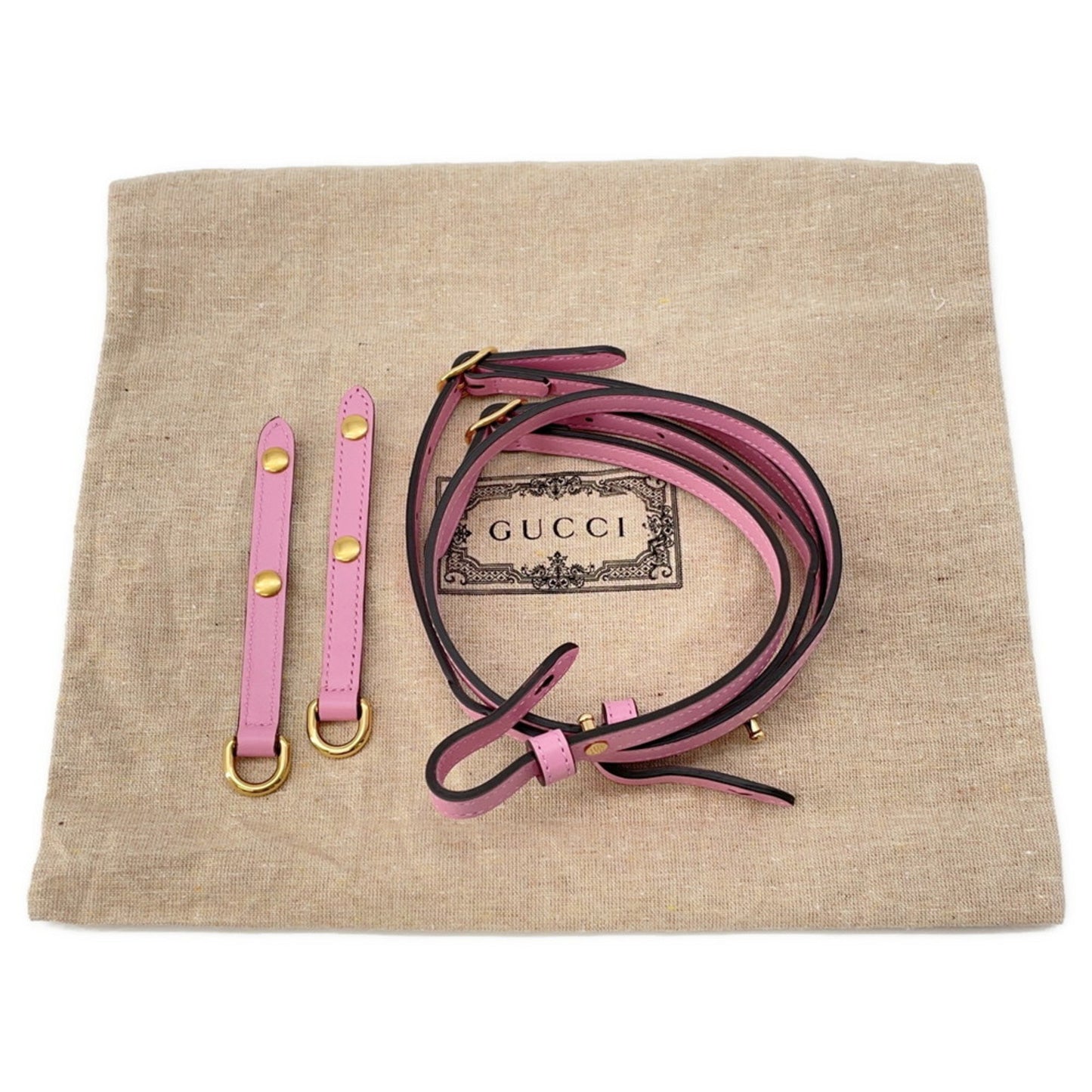 Gucci Bamboo, Pink, Leather, clutch