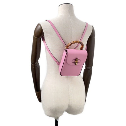 Gucci Bamboo, Pink, Leather, clutch