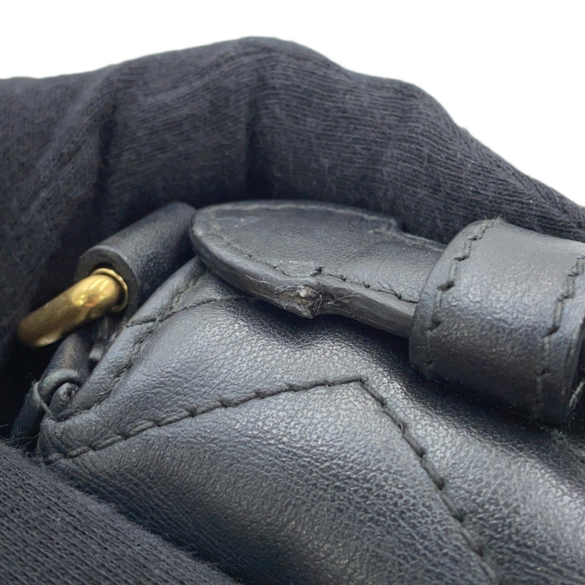 Gucci Marmont, Black, Leather, handbag