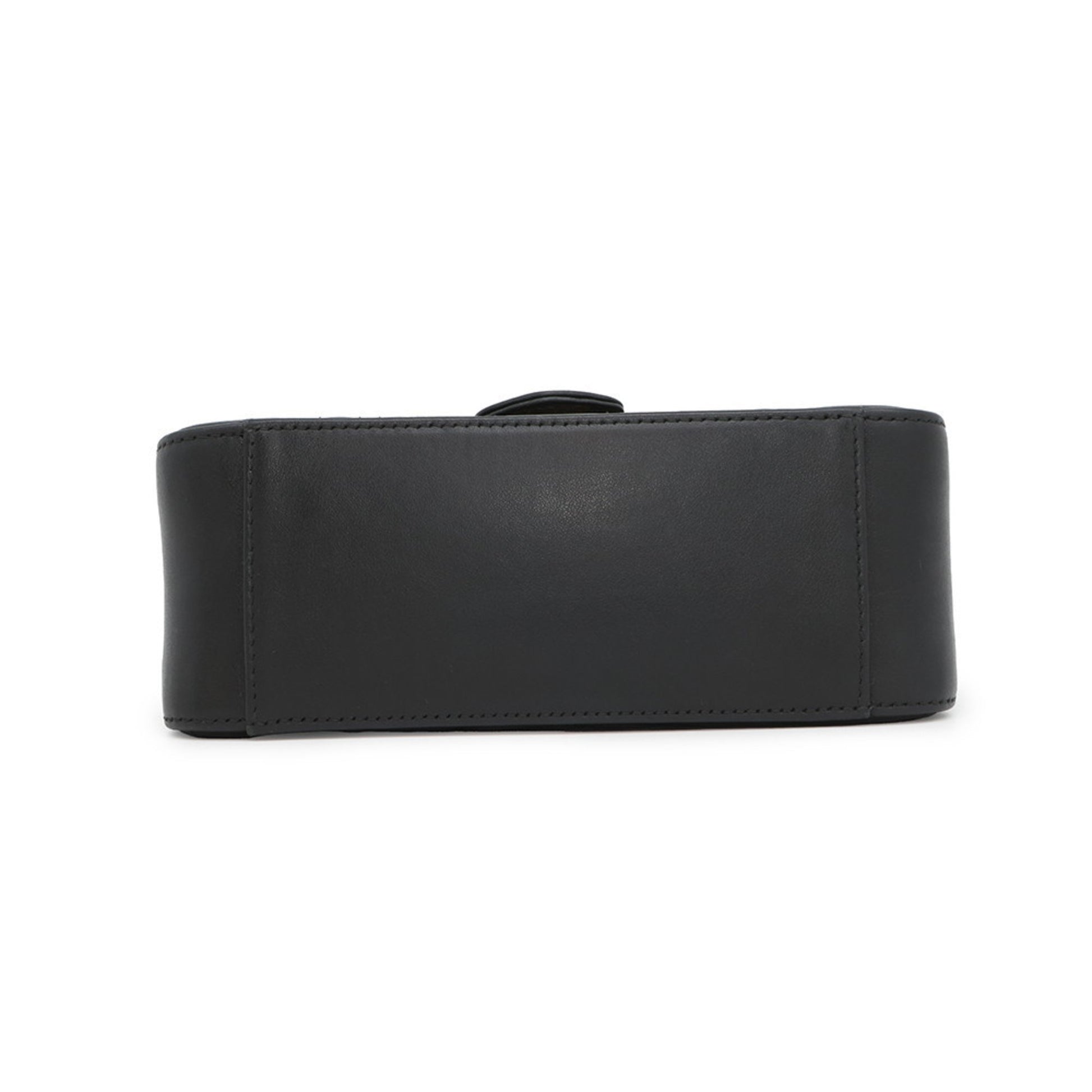 Gucci Marmont, Black, Leather, handbag