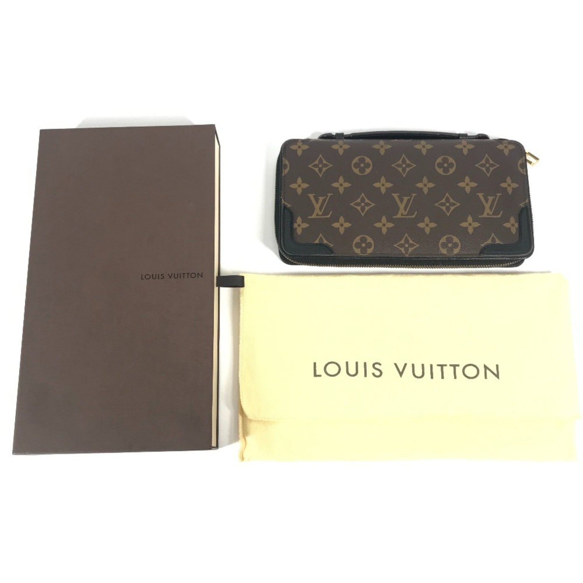 Louis Vuitton Daily, Black, Canvas, wallet