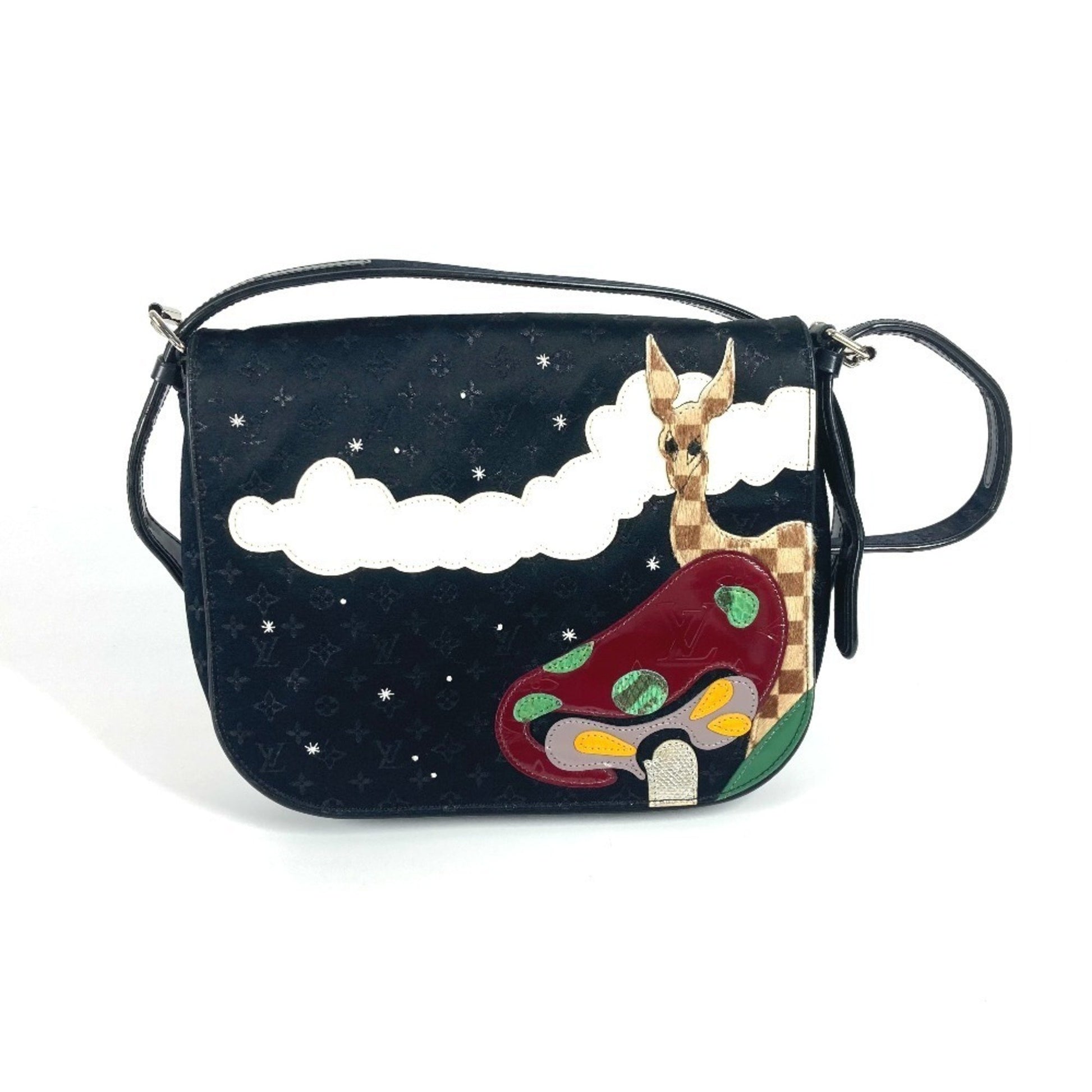Louis Vuitton Conte De Fées, Black, NYLON, clutch