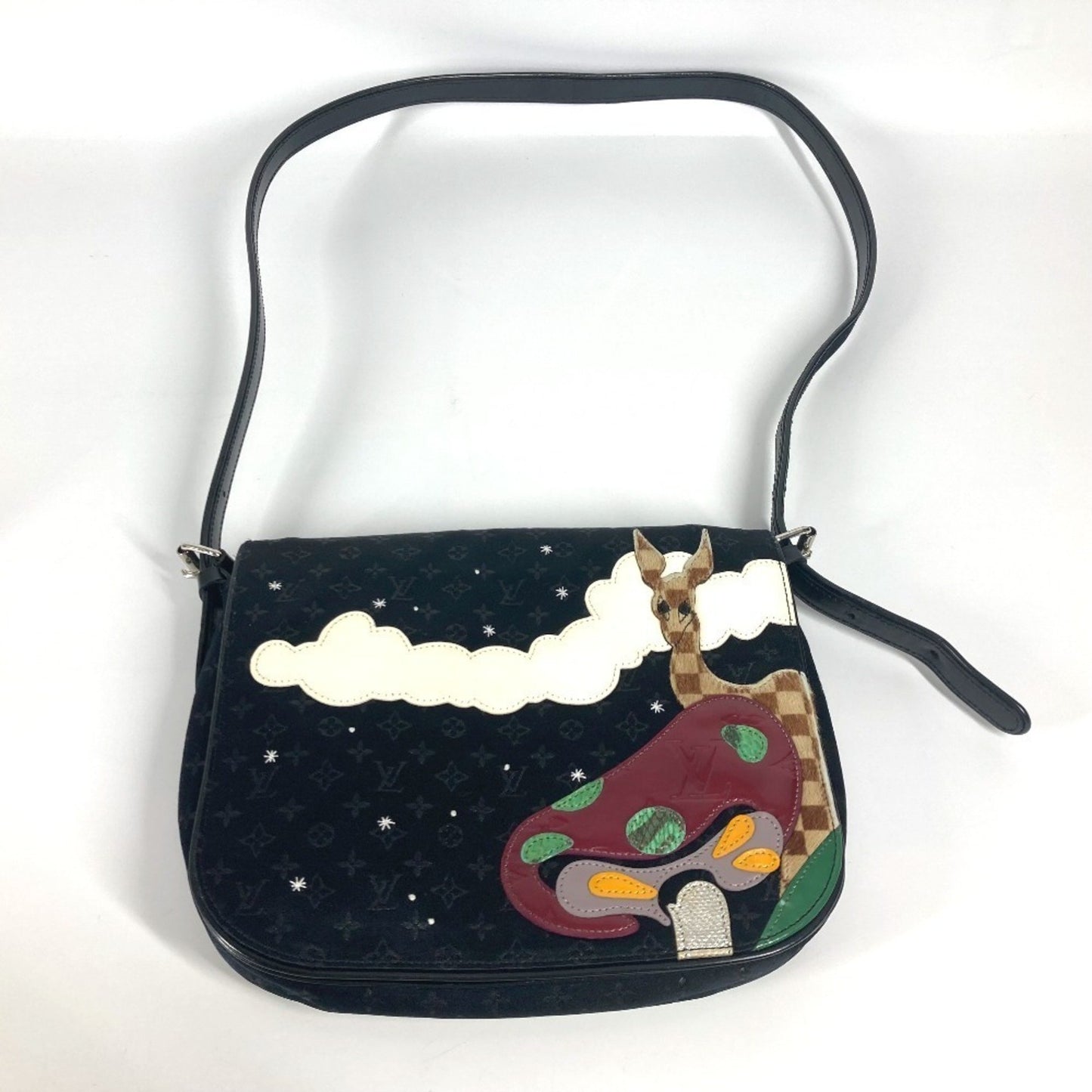 Louis Vuitton Conte De Fées, Black, NYLON, clutch