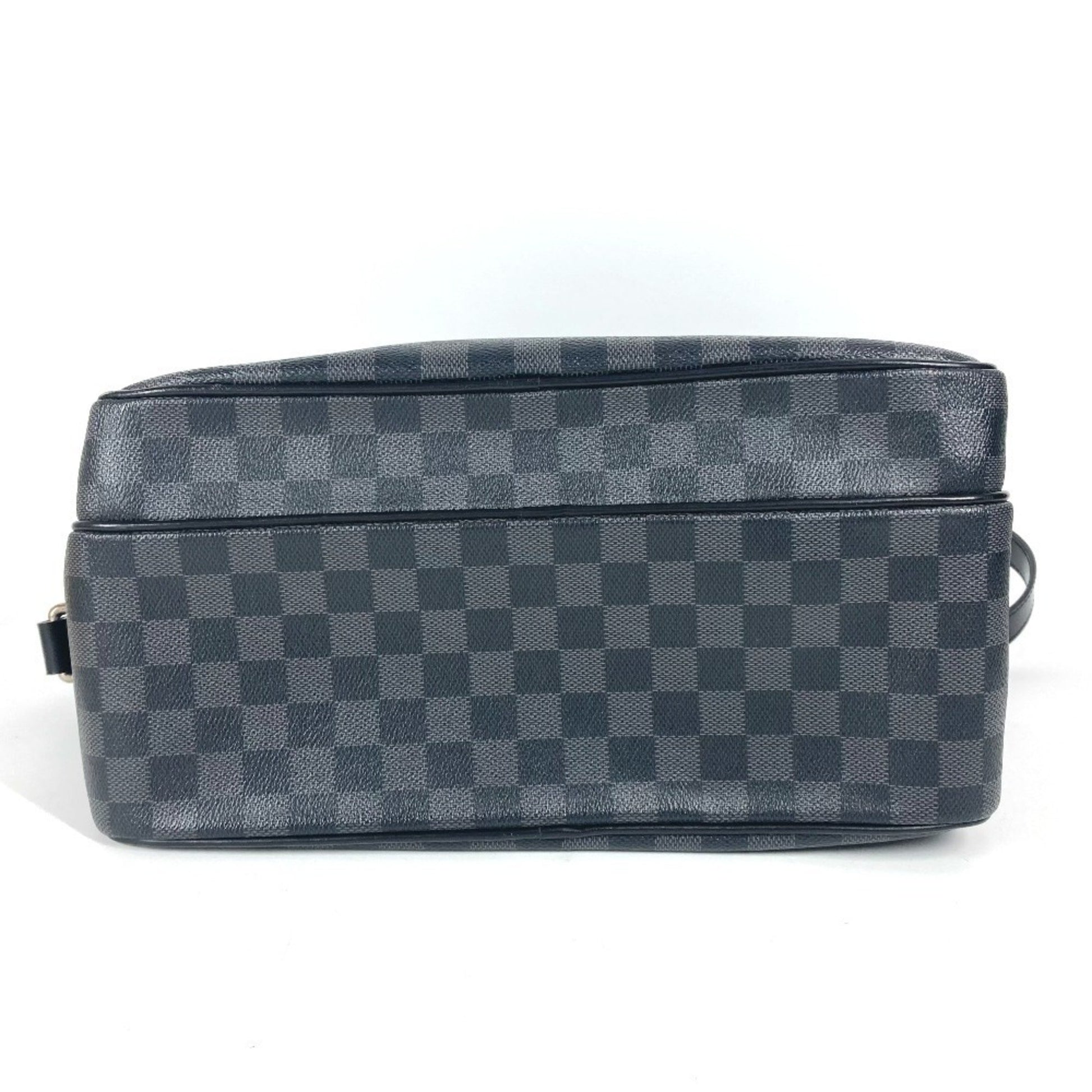 Louis Vuitton Leoh, Black, Canvas, shoulder