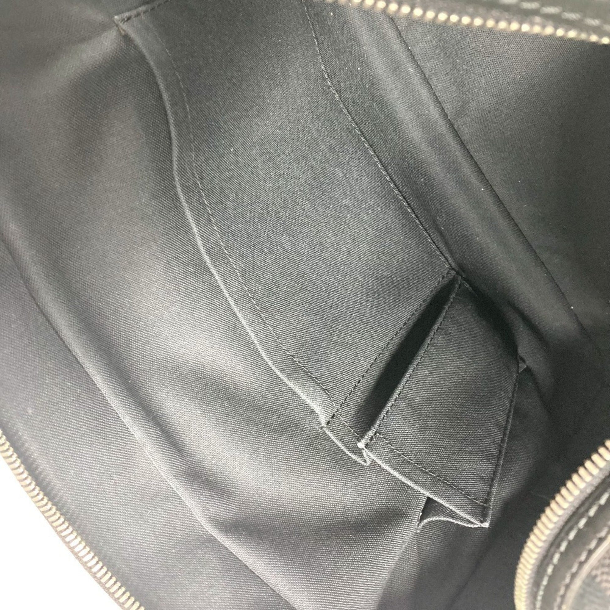 Louis Vuitton Leoh, Black, Canvas, shoulder